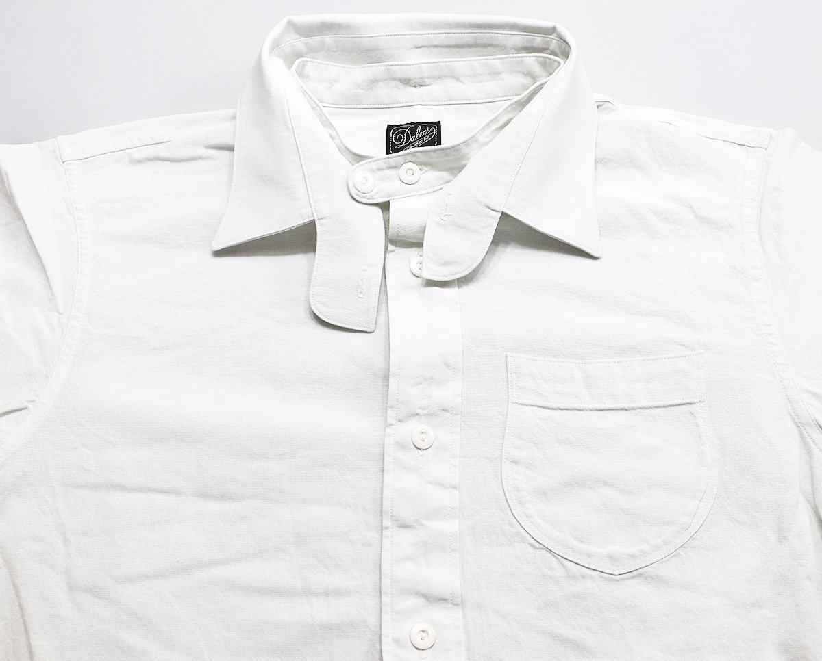 DALEE'S&CO (ダリーズアンドコー) Calico.C...30s calico shirt / キャラコシャツ 未使用品 SMART.WHITE size 15.5(M) / デラックスウエア_画像4