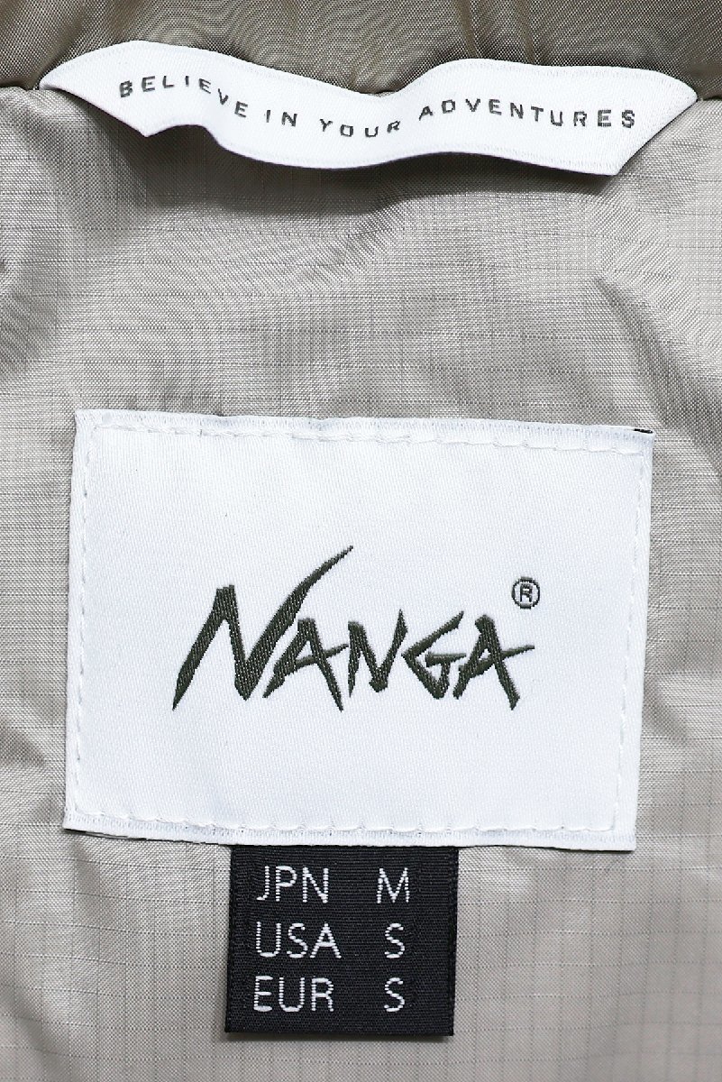 NANGA (ナンガ) AURORA DOWN JACKET / オーロラダウンジャケット N1AJEGF4 未使用品 ベージュ size M_画像8