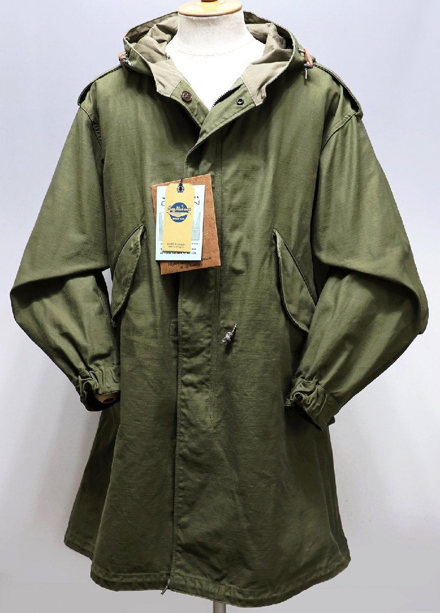 BuzzRickson's (バズリクソンズ) PARKA-SHELL Type M-51 / シェルパーカー BR12266 極美品 オリーブ size M / モッズコート_画像2