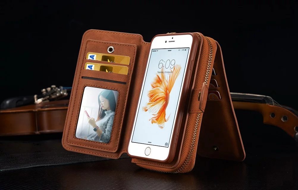 iphone6s leather case iPhone 6s case iphone6/6s leather case notebook type . purse attaching remove possibility card storage D1