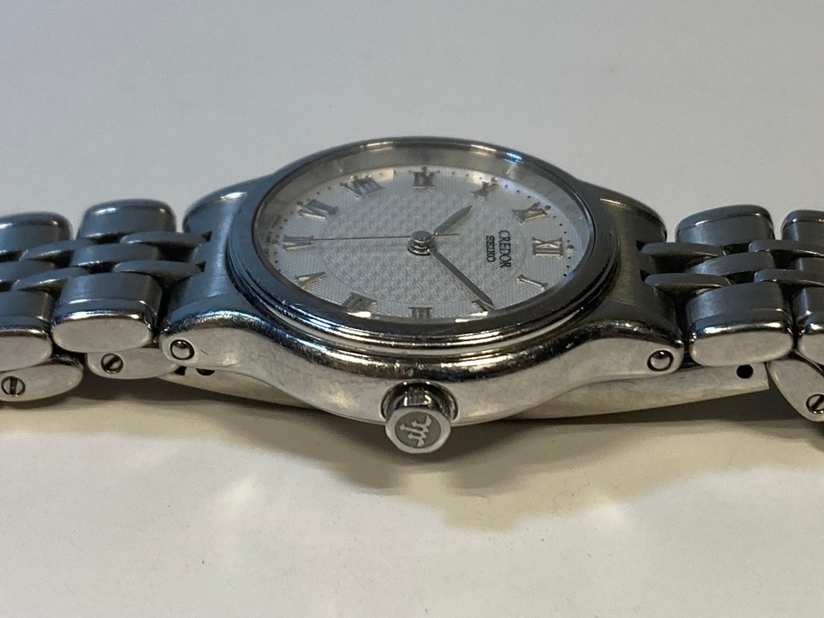 不動品　SEIKO セイコー 　CREDOR クレドール　 4J85-0A10 　クォーツ 腕時計　シルバー色　レディース_画像6