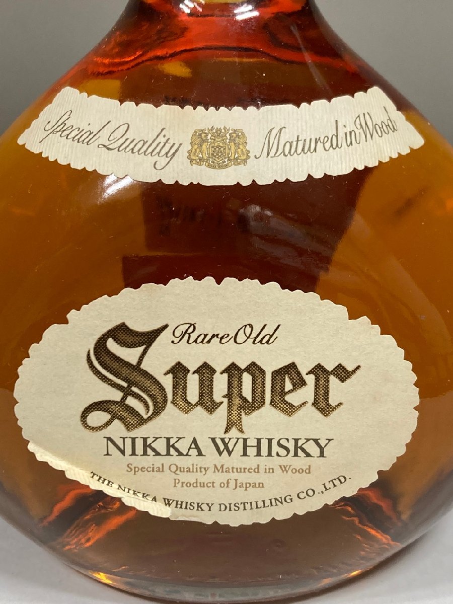 【未開栓】ニッカ ウイスキー レア オールド スーパー / NIKKA WHISKY Rare Old Super / 750ml 43% / モルト・グレーン ※ラベル剥がれあり_画像3