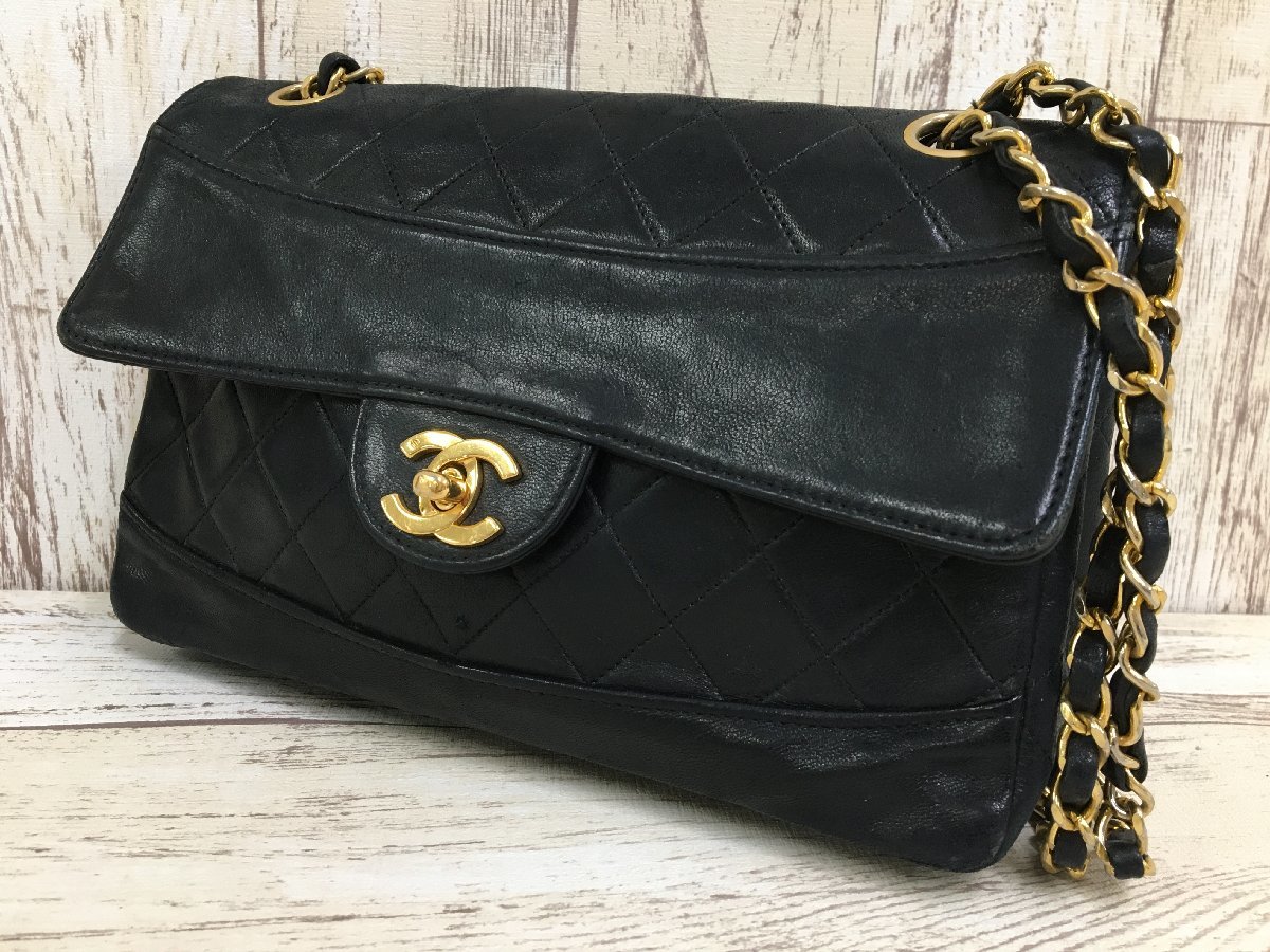 168A CHANEL シャネル マトラッセ ショルダー バッグ 鞄【中古】_画像1