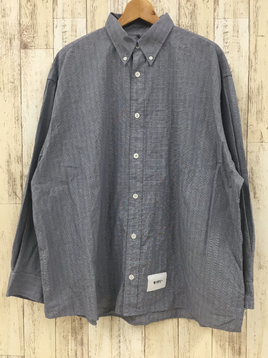 128AH WTAPS 23AW BD BROADCLOTH TEXTILE LS 232GWDT-SHM02【中古】_画像1