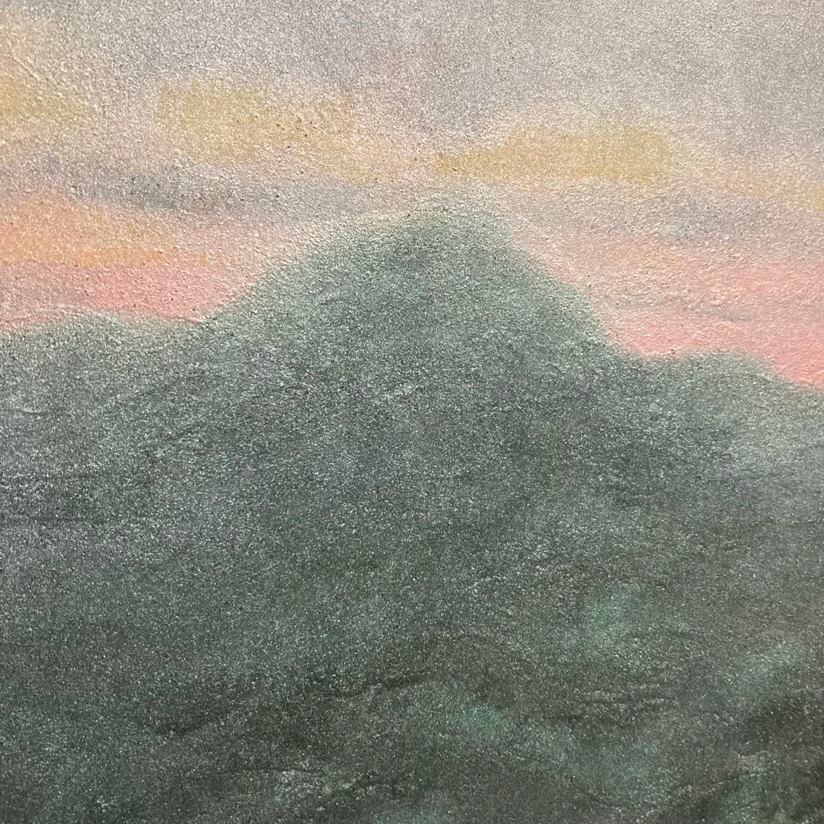 【真作保証】下保昭 「湖山爽晨」日本画10号 直筆サイン 共シール有り 絵画