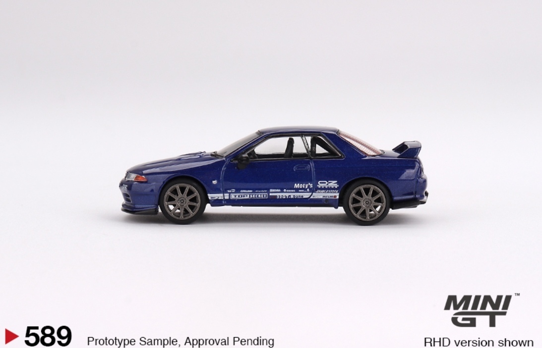 即決！ TRUESCALE MINI GT Mijo特注 1/64 ニッサン スカイライン GT-R VR32 トップシークレット メタリックブルー 新品・未開封品_画像4