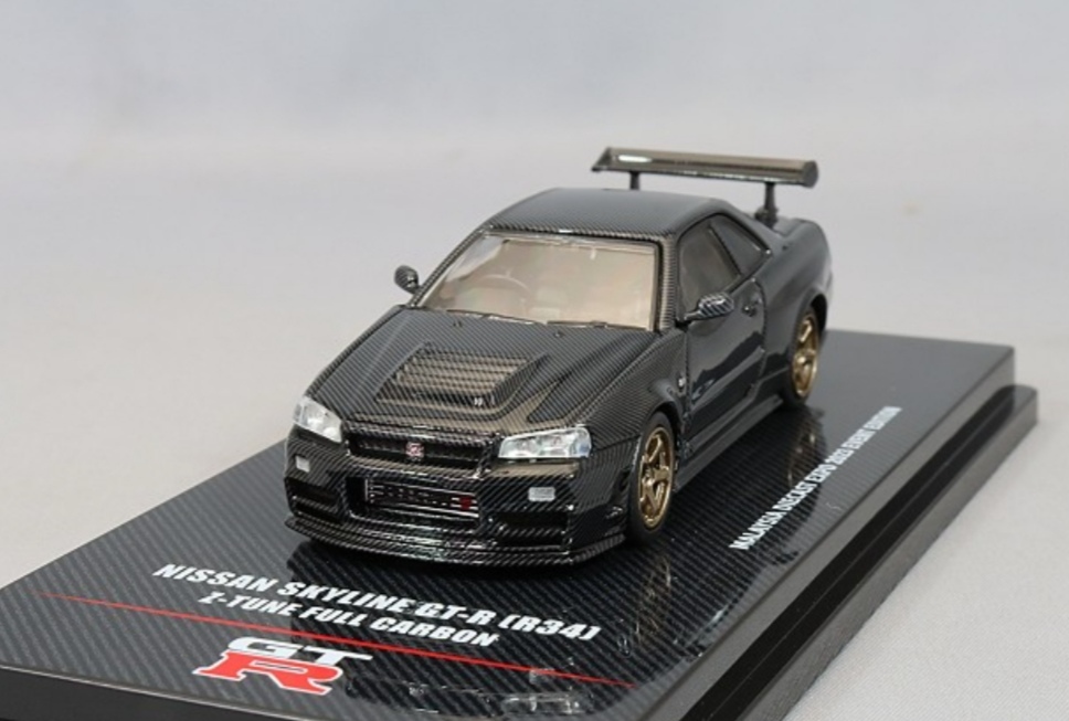 即決！ イノモデル 1/64 ニッサン スカイライン GT-R R34 Z-Tune フルカーボン Malaysia Diecast Expo 2023 イベント限定 新品・未開封品_画像2