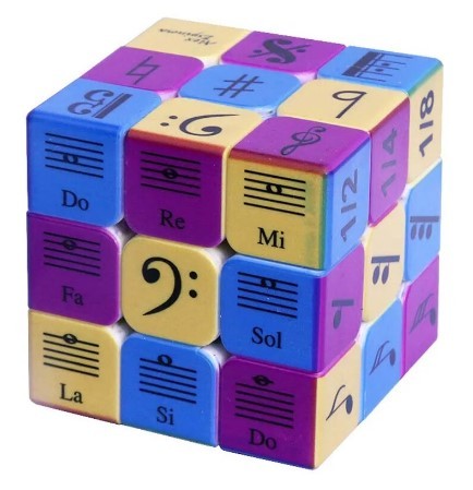 音符マジックキューブ3 × 3 × 3キューブパズルおもちゃ楽譜スタッフネオ立方知育玩具子供男の子女の子　音楽好きに贈り物を_画像1