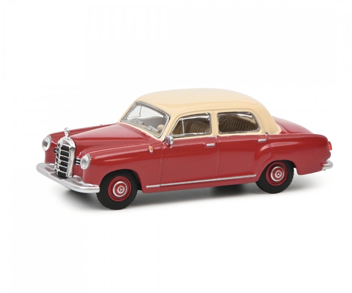 シュコー 1/64 メルセデス ベンツ 180 D レッド/ベージュ Schuco Mercedes-Benz 180 D red/beige_画像1