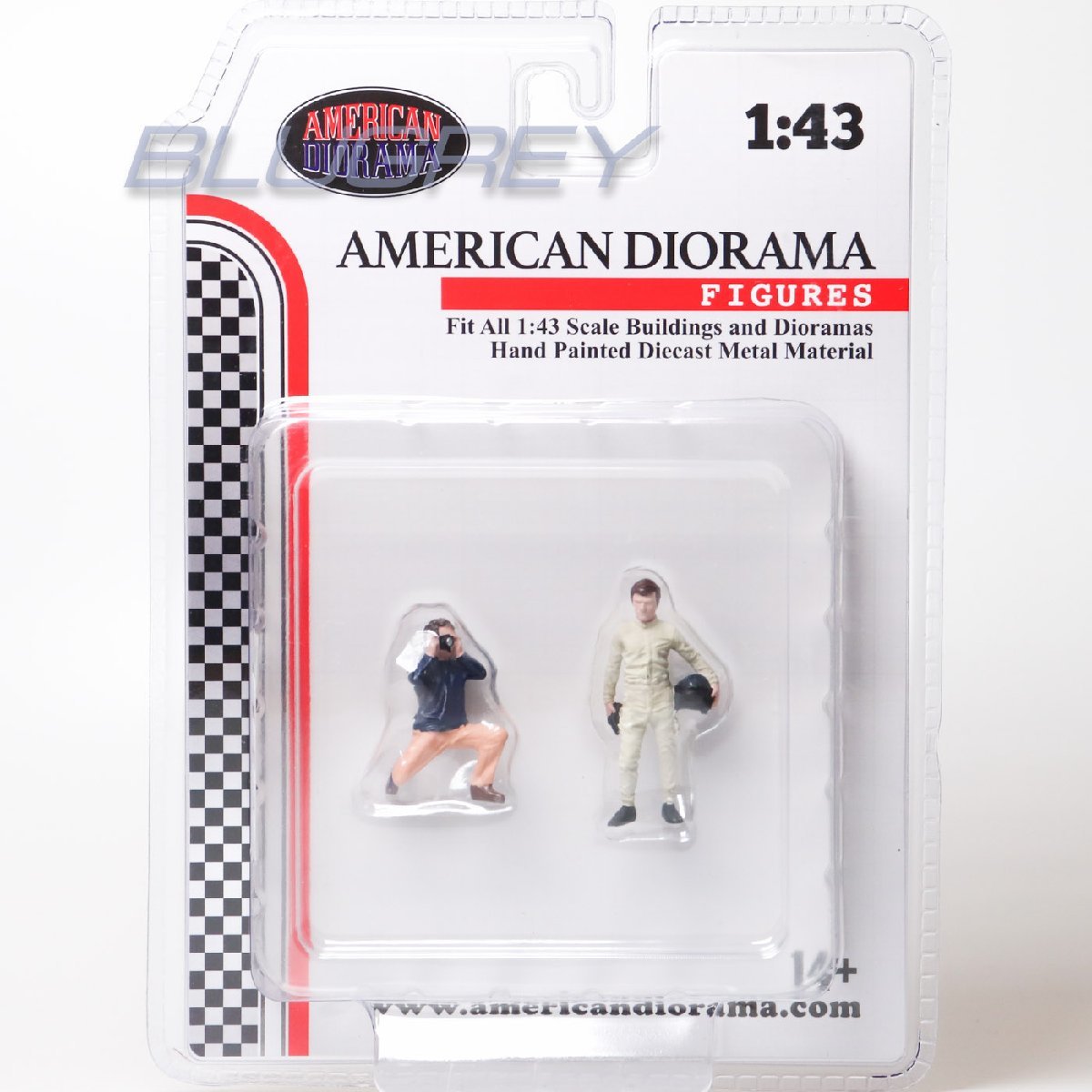 アメリカン ジオラマ 1/43 レースデイ セット 1 フィギア American Diorama Race Day Metal Figures Setの画像1