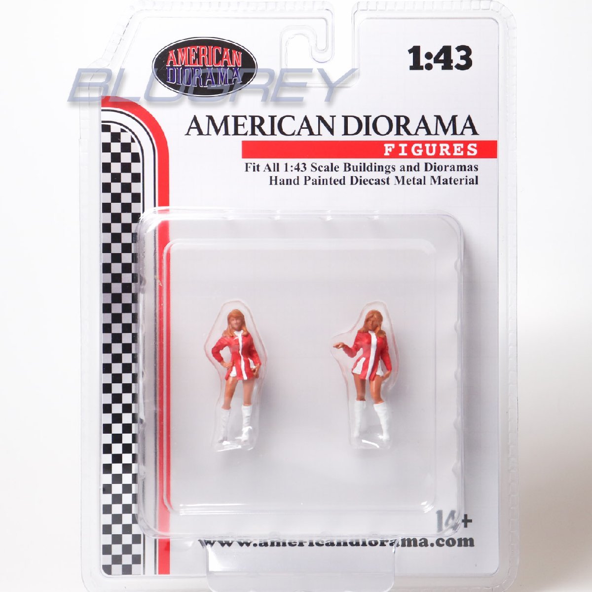 アメリカン ジオラマ 1/43 レースデイ セット 6 フィギア American Diorama Race Day Metal Figures Setの画像1