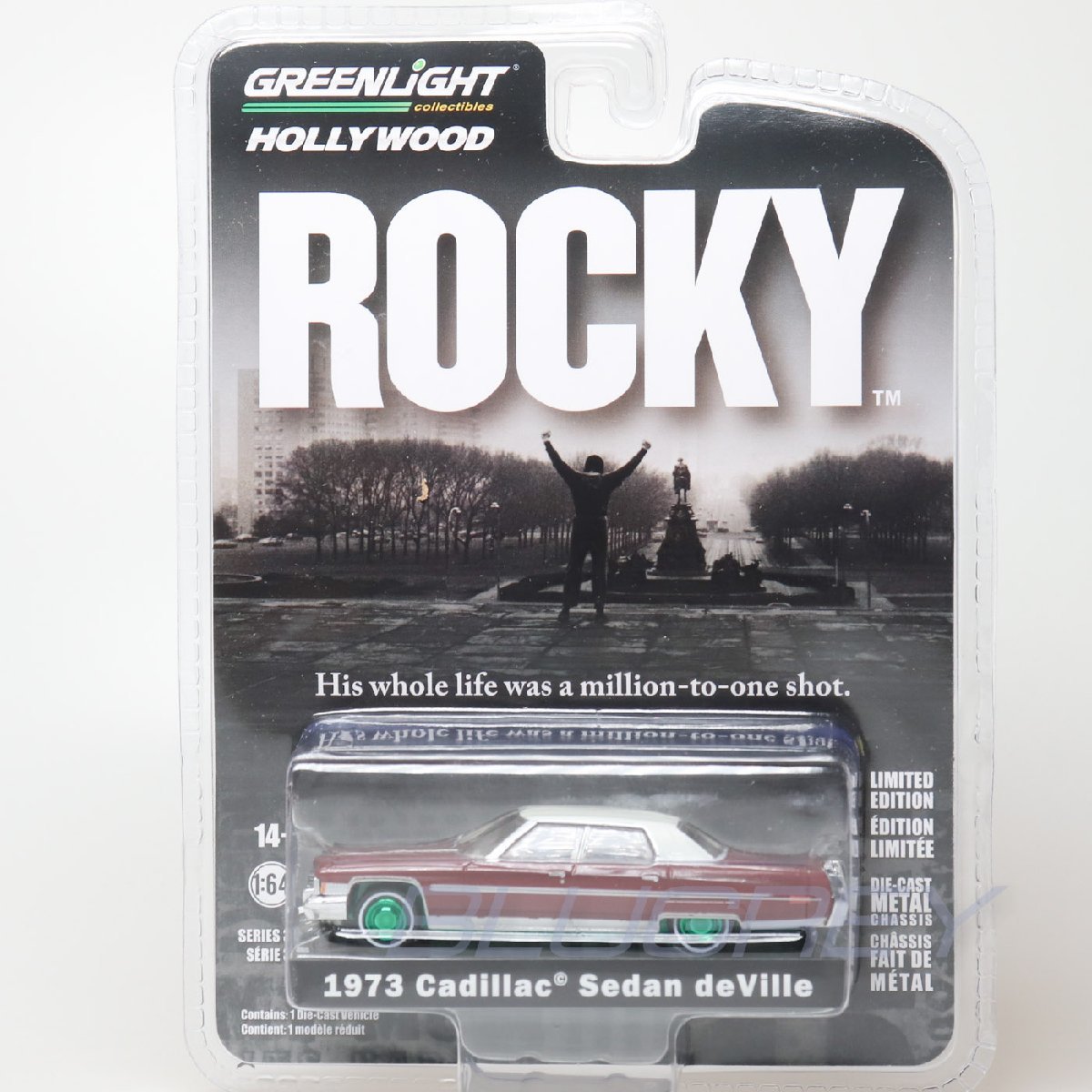 【レア！チェイス】グリーンライト 1/64 キャデラック デビル セダン 1973 ブラウン ロッキー GREENLIGHT CADILLAC DEVILLE ROCKY 44950A_画像1