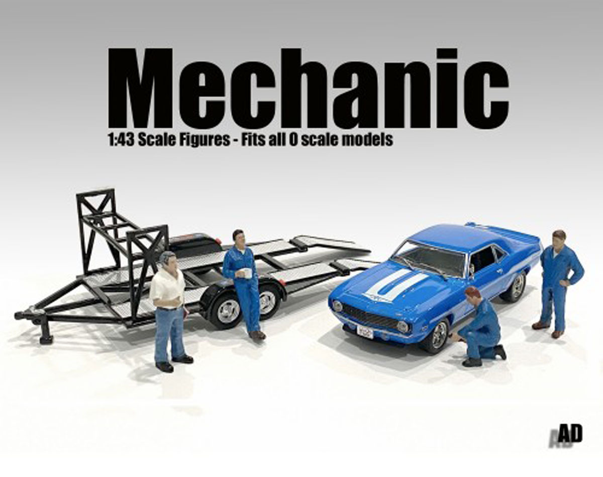 アメリカン ジオラマ 1/43 フィギア メカニック セット 1 ティム & ラリー American Diorama Figure 1/43 Mechanic Set I_画像4