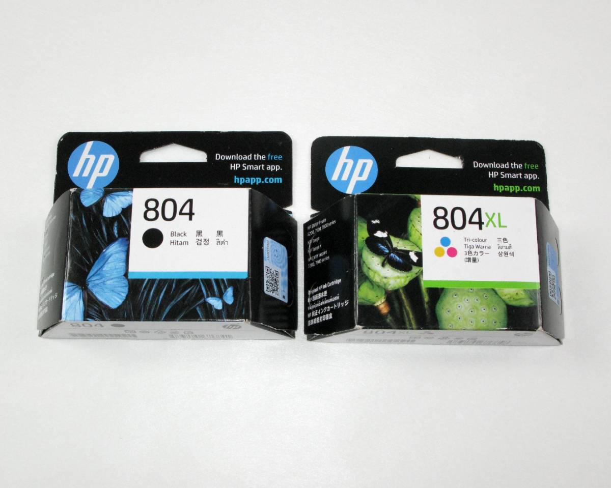 HP 純正インク　HP 804XL カラー (大容量) / ブラック (普通）セット　未開封_画像1