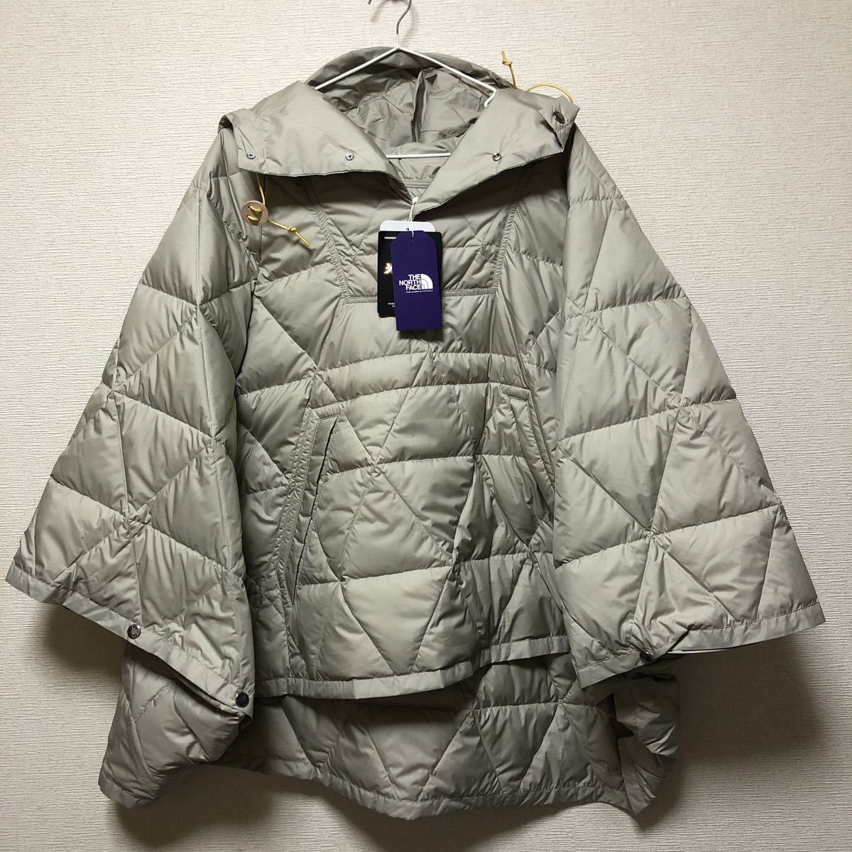 M 新品タグ付 男女兼用 ノースフェイス パープルレーベル ND2365N ダウンポンチョ Field Down Poncho THE NORTH FACE PURPLE LABEL