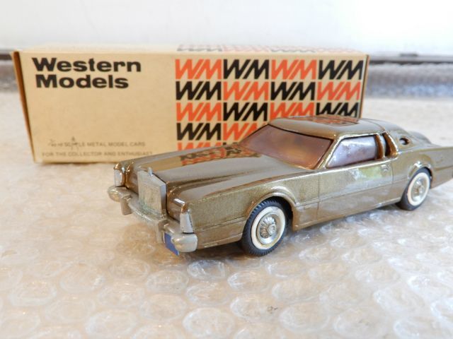 ジャンク品 Western Models ミニカー WP 102 1976 LINCOLN CONTINENTAL MARK ? WM 箱付き 現状渡し_画像1