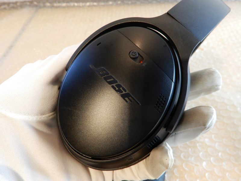 1円〜 パッド難あり品 動作はOK BOSE QC35 2 QUIETCOMFORT ブラック 425948 黒 ヘッドホン ヘッドフォン 現状渡し_画像3