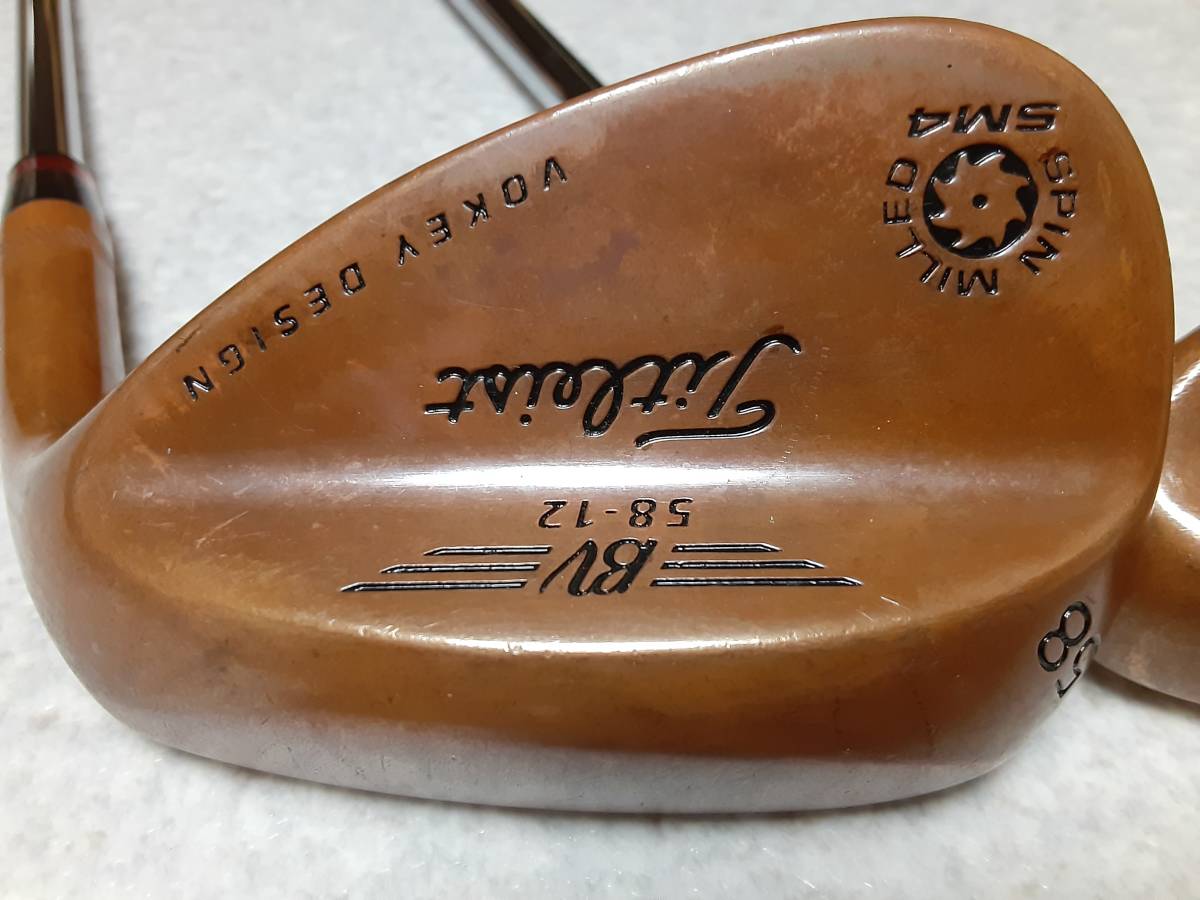 ◆カッパー仕上リメイク品◆タイトリスト　VOKEY SM4 52/58 ２本セット　DG-TOUR ISSUE_画像3