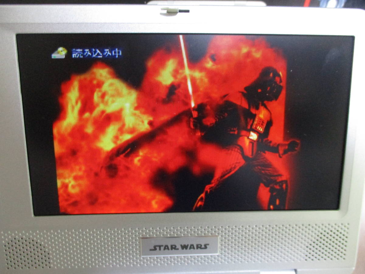 鶯】　STAR WARS スターウォーズ　7インチワイドTFTモニター　ポータブルDVDプレーヤー　SW-2005 中古美品_画像5