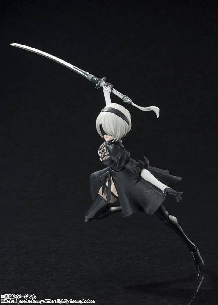 【1円】【未開封】S.H.フィギュアーツ 『NieR:Automata Ver1.1a』（ニーア オートマタ Ver1.1a） 2B PVC＆ABS製 塗装済み可動フィギュア_画像4