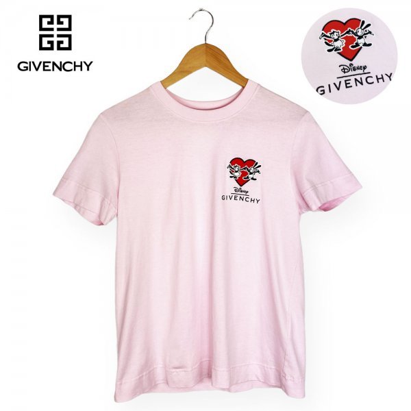 ★超激レア/美品★ GIVENCHY × DISNEY COLLABORATION ジバンシィ ディズニー オズワルド 刺繍ワッペン コラボTシャツ 定価9万円 Sサイズ_画像1