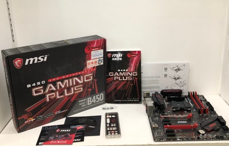 【ジャンク・動作未確認】MSI B450 GAMING PLUS AMD マザーボード Ryzen 240116SK280119_画像1