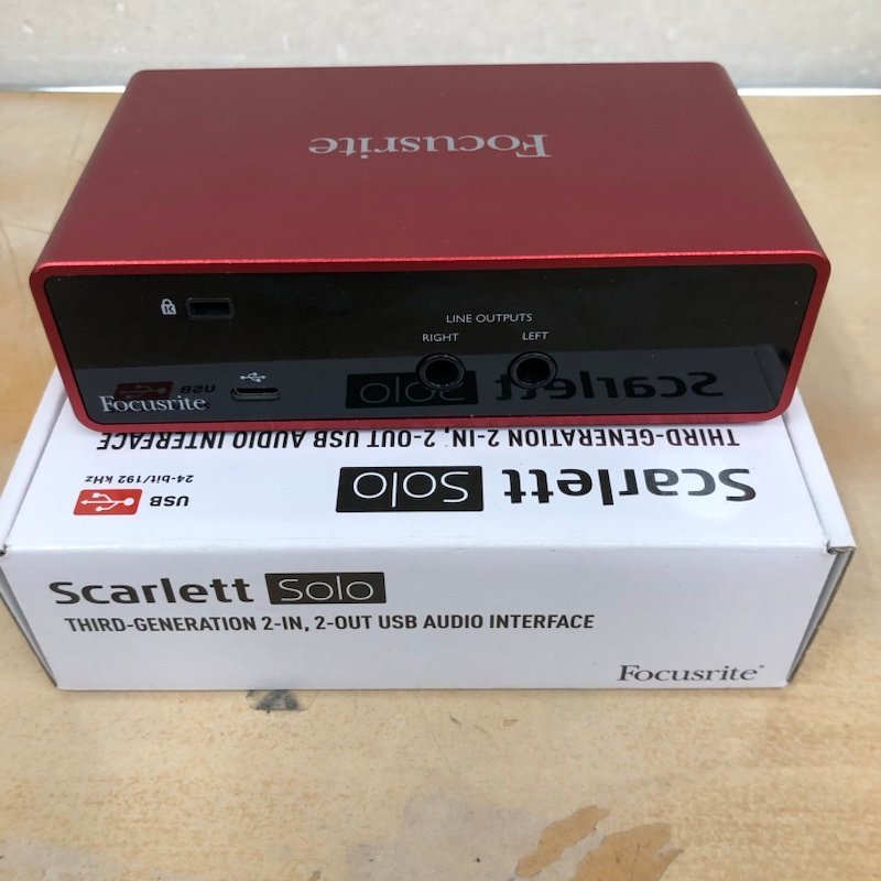 Focusrite Scarlett Solo 3rd フォーカスライト オーディオインターフェス スカーレット ソロ 本体のみ 231227SK120612_画像6