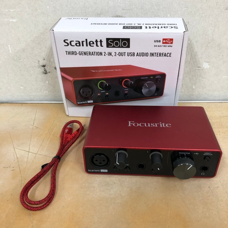 Focusrite Scarlett Solo 3rd フォーカスライト オーディオインターフェス スカーレット ソロ 本体のみ 231227SK120612_画像1