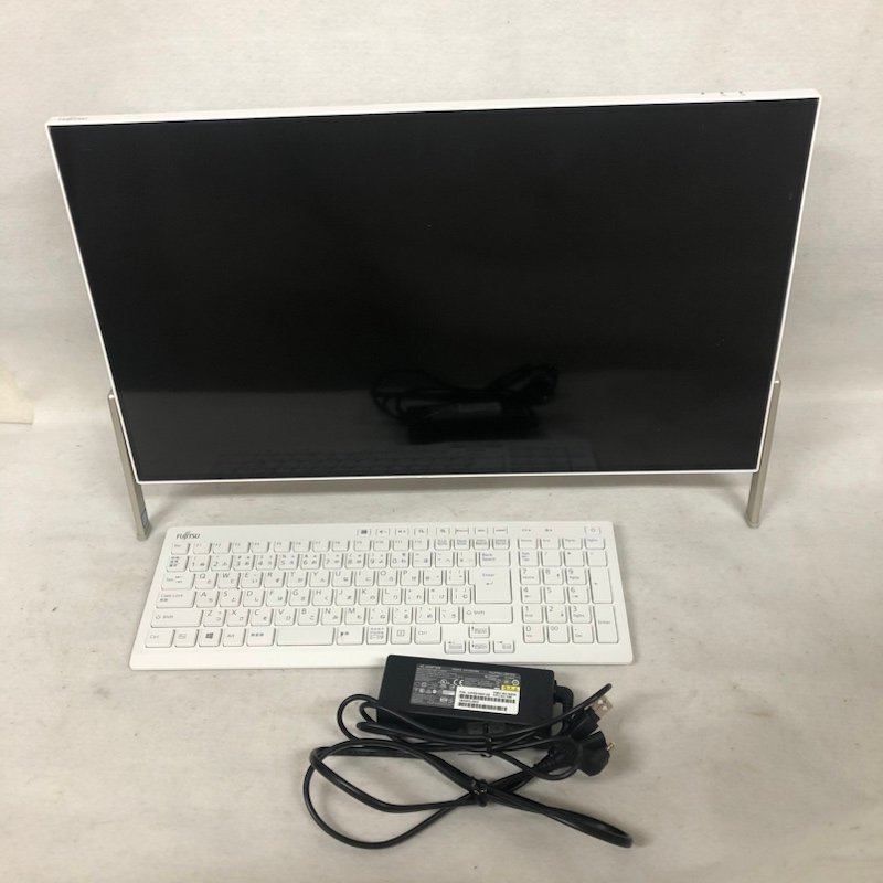 FUJITSU ESPRIMO WF1/B３ FMVWB3F17 モニタ一体型PC Windows 10 Home Core i7-7700HQ 2.80GHｚ 8GB HDD 1TB ＢＤドライブ 231227SK290390_画像1