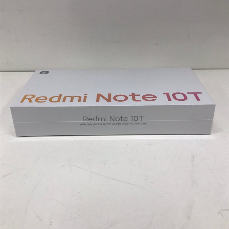 【未開封品】Xiaomi Redmi Note 10T 標準セット 64GB ソフトバンク Azure Black シュリンク付き 未使用品 231228SK410718_画像3