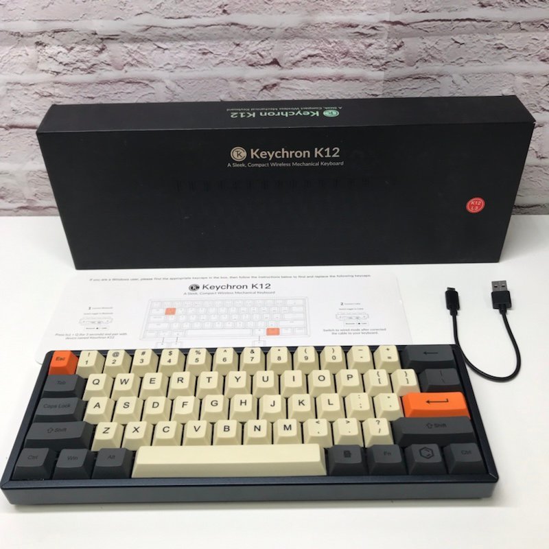 Keychron K12 ワイヤレス メカニカルキーボード 茶軸 240105RM410355_画像1