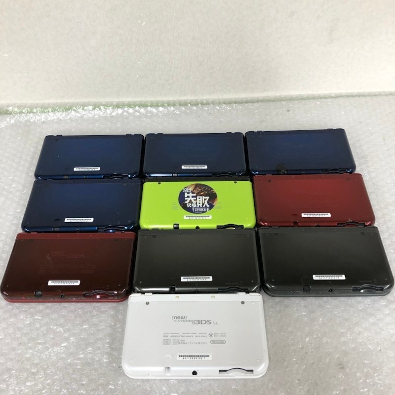 【ジャンク品】任天堂 Nintendo ニンテンドー NEW3DSLL RED-001 本体 10点セット 初期化済 240109SK230631_画像2