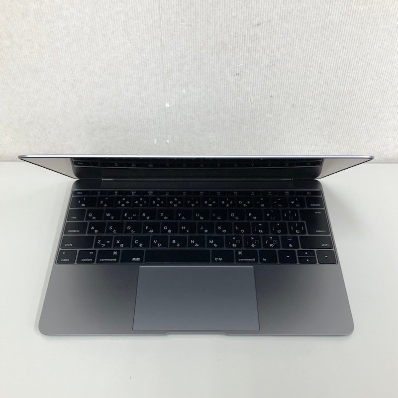 【ジャンク】Apple MacBook 12inch Early 2016 MLH82J/A Core m5 1.2GHz/8GB/スペースグレイ/A1534 240117SK040032_画像3