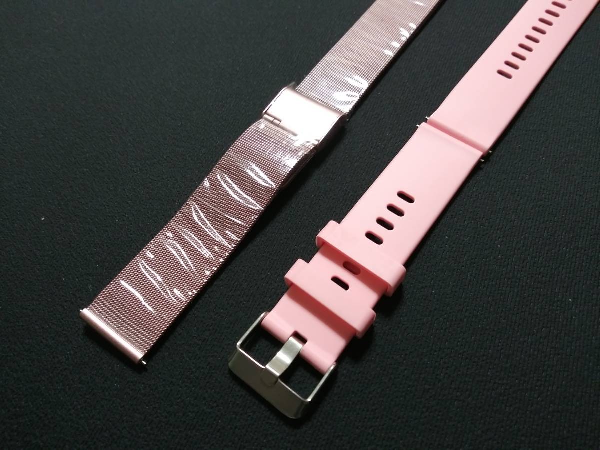  belt 2 ps attaching! smart watch pink Appli Japanese display Japanese translation instructions have 