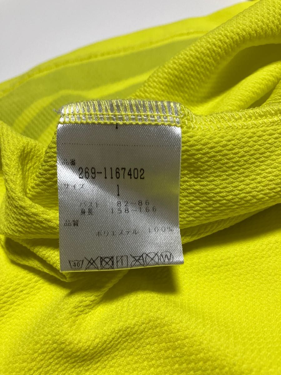 パーリーゲイツ　レディース半袖モックネックシャツ　フリル　サイズ１　美品