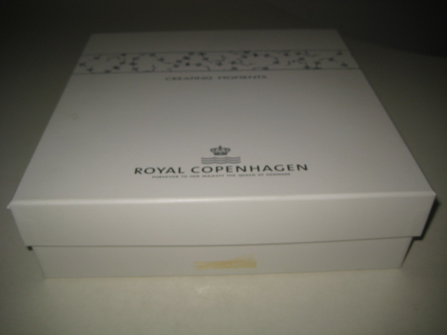ロイヤルコペンハーゲン　605 ブルーフルーテッド　フルレース　約23cm　ディーププレート　箱付_画像8