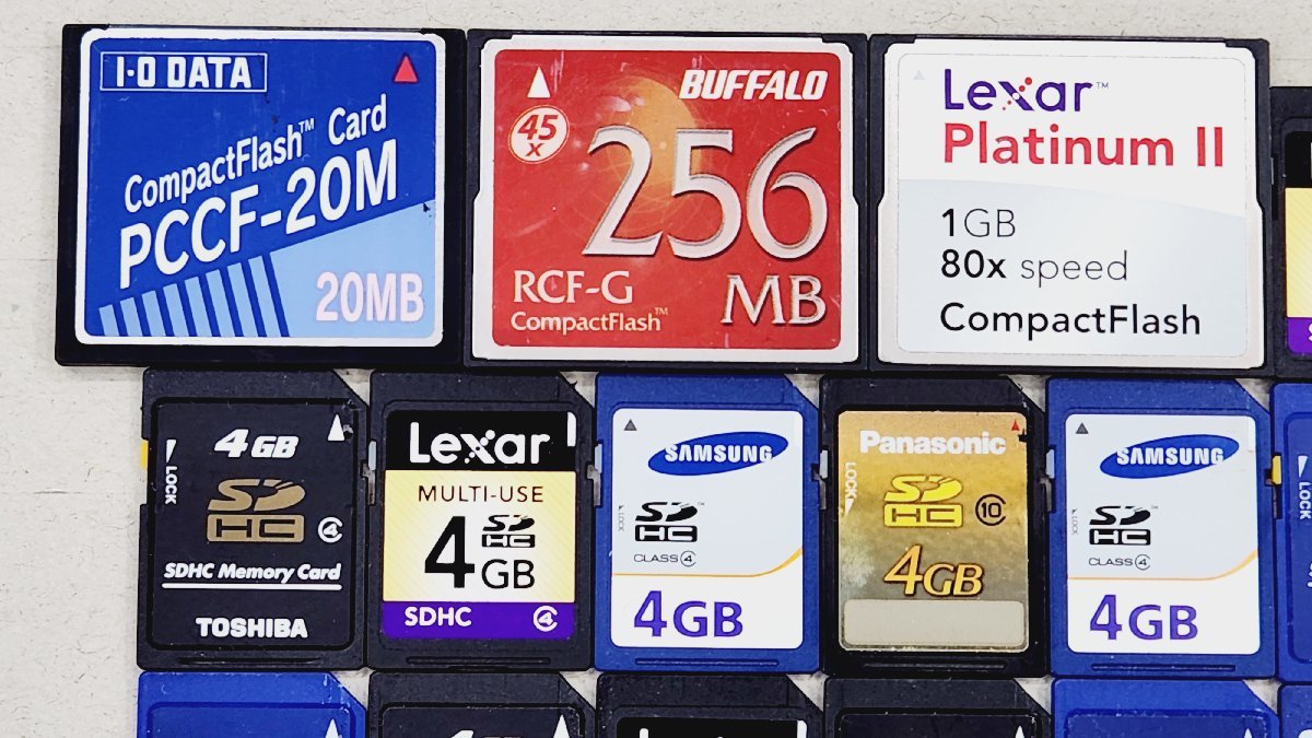 △中古品 SDカード/CFカード/XDカード/micro SD/メモリースティック フォーマット済み まとめ 同梱不可 1円スタート_画像2