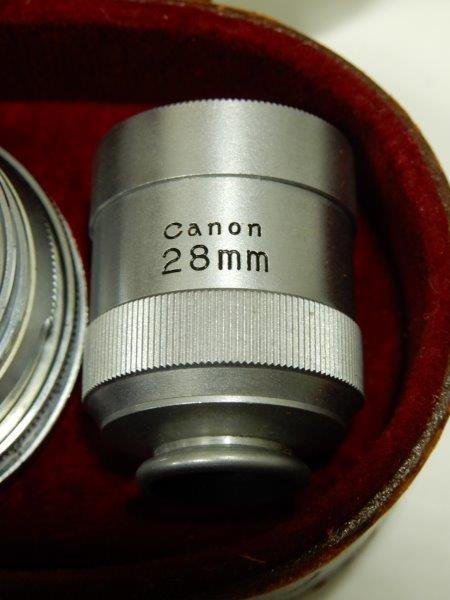 キャノン28mm 3.5 ライカマウント オリジナル革ケース レターパックプラス可 0120W5G_画像4