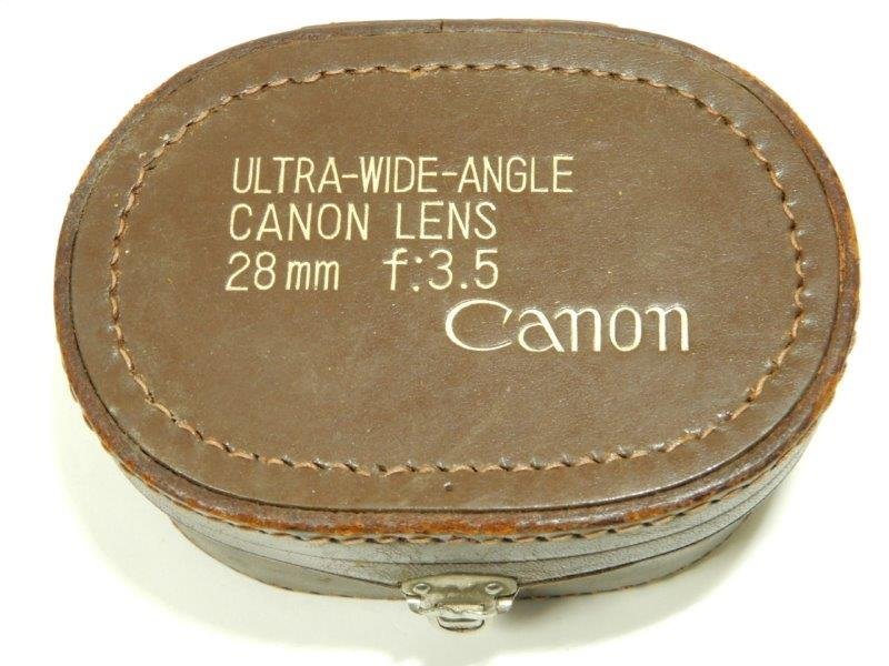 キャノン28mm 3.5 ライカマウント オリジナル革ケース レターパックプラス可 0120W5G_画像2