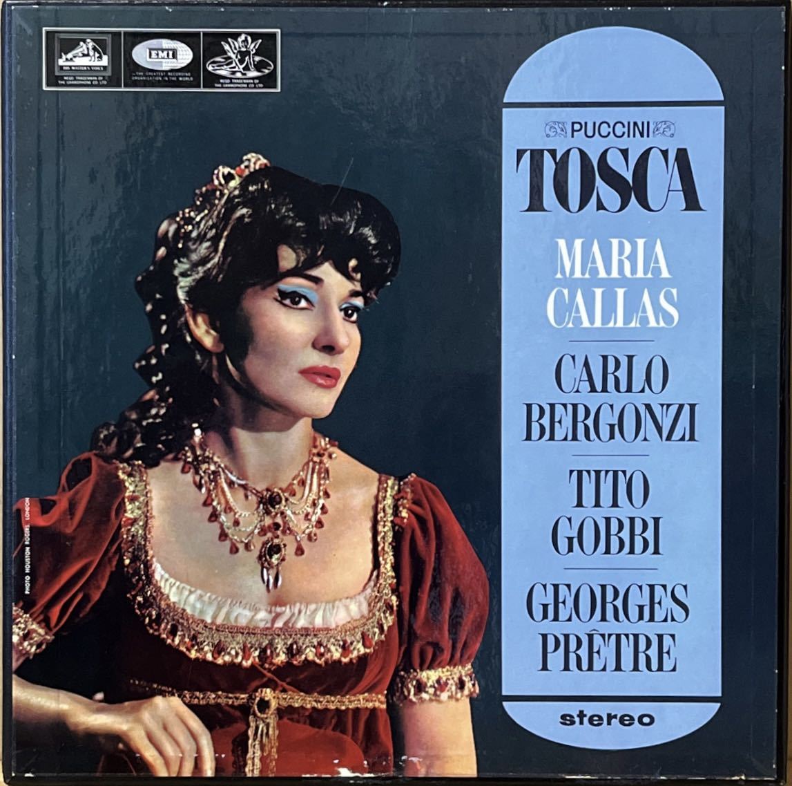 Puccini: Tosca プッチーニ:歌劇「トスカ」全曲 マリア・カラス 英 HMV EMI SAN 149-50 2LP BOX 初出