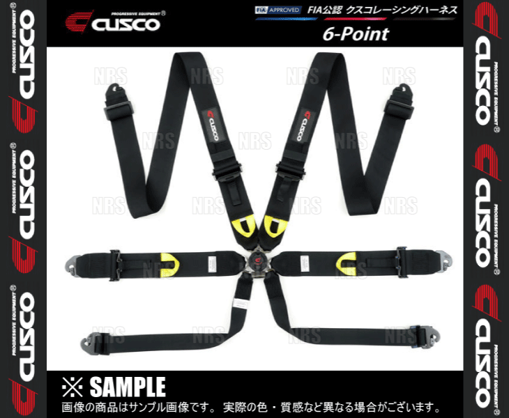 CUSCO Cusco рейсинг Harness 6-Point (6 точечная ) черный (00B-CRH-N6BK