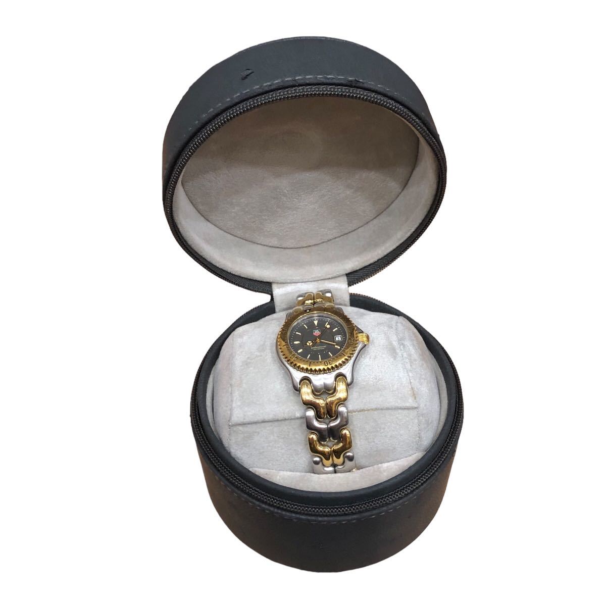 【1000】タグホイヤー QZ WG1320-2 セル プロフェッショナル200M デイト グレー文字盤 レディース腕時計_画像2