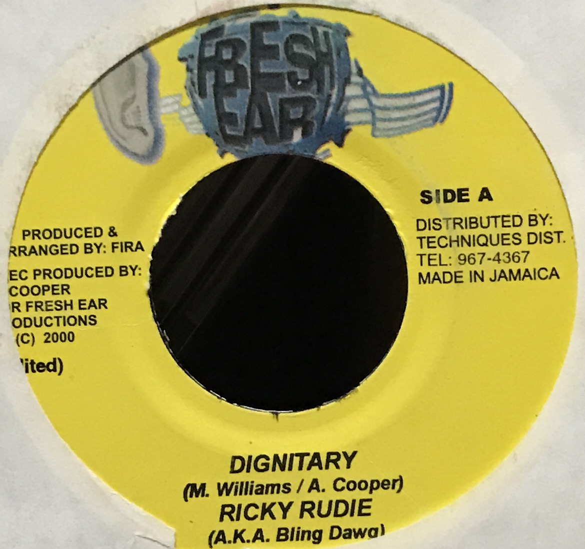 [ 7 / レコード ] Ricky Rudie (A.K.A. Bling Dawg) / Dignitary ( Reggae ) Fresh Ear レゲエ _画像1