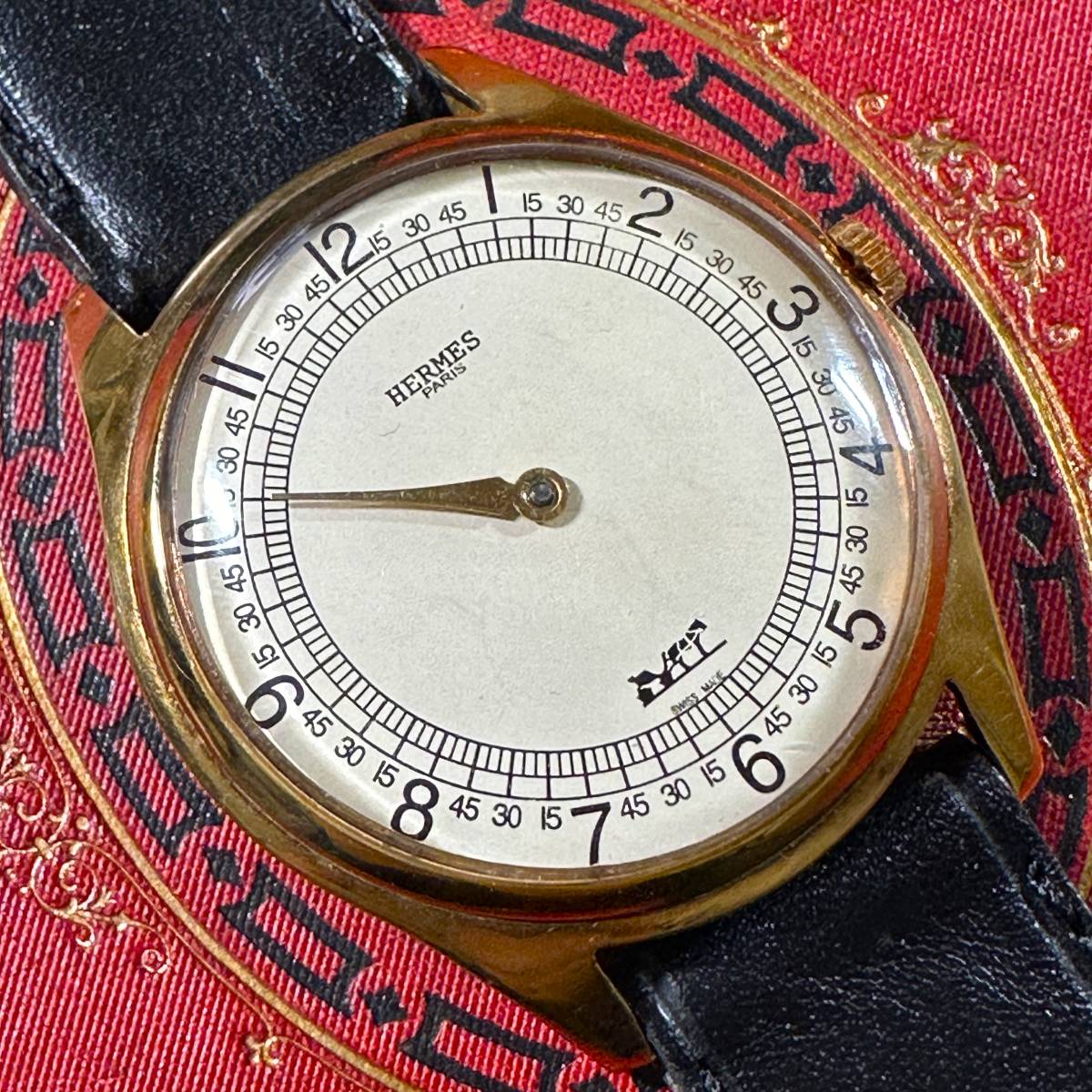 現品限り】エルメス ワンハンドウォッチ HERMES 1940年代 手巻き 現品限り】エルメス ワンハンドウォッチ HERMES 1940年代 手巻き