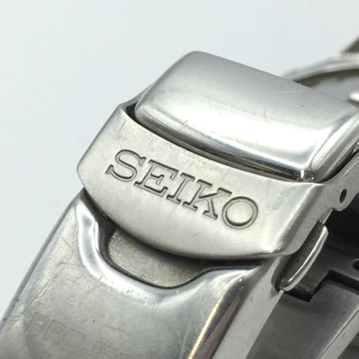 ◯K10-383 SEIKO/セイコー CHRONOPOLIS 2400 クロノポリス 3針 Date デイト メンズ クォーツ 腕時計 7T52-6000 付属品あり_画像8