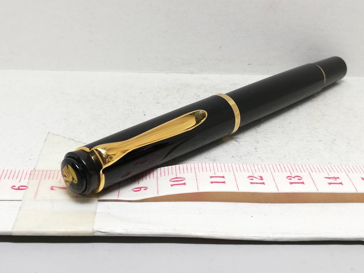 B11-43　PELIKAN/ペリカン　万年筆　スーベレーン M400　ペン先14C　字幅F/細字　ブラック【中古品】_画像3