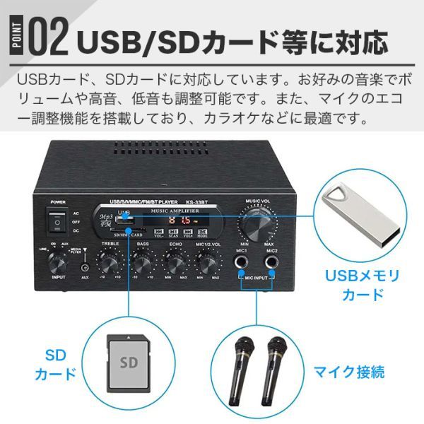 リモコン付 デジタルアンプ オーディオアンプ 最大出力150W（60W+60W）Bluetooth_画像4