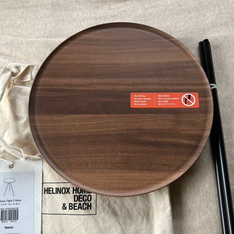 送料込新品 Helinox テーブルオー ウォールナット Sサイズ ヘリノックス ダークブラウン 木製 ウッド サイドテーブル ウォルナット table o_画像3