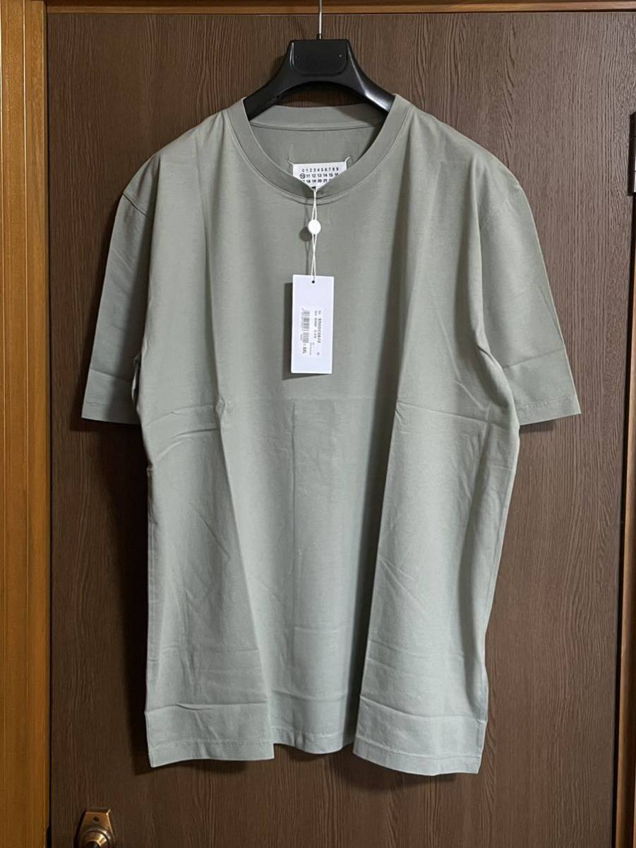 XXL新品50%off メゾンマルジェラ レギュラー コットンジャージー Tシャツ 半袖 カットソー 22SS XXL 54 Maison Margiela 10 メンズ サージ