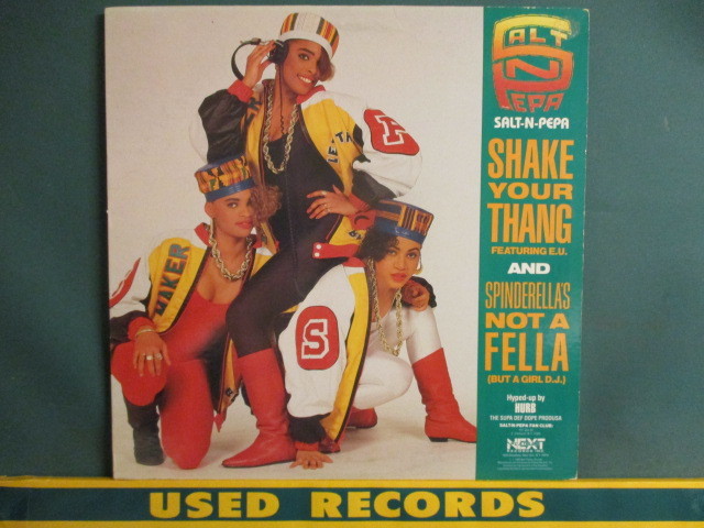 Salt N Pepa ： Shake Your Thang 12'' c/w Spinderella's Not A Fella (But A Girl DJ)(( SaltNPepa / 落札5点で送料当方負担_画像1